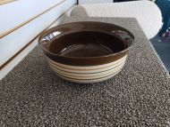 Brown Striped Bowl