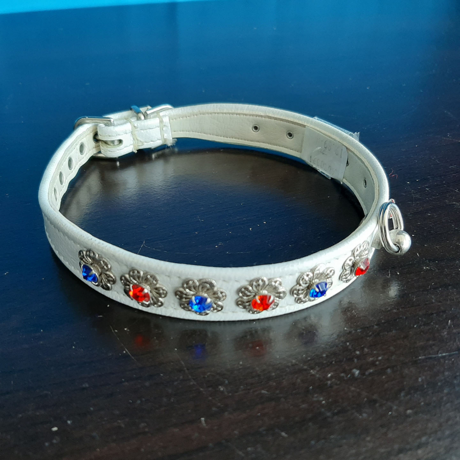 Red Blue Jeweled Collar