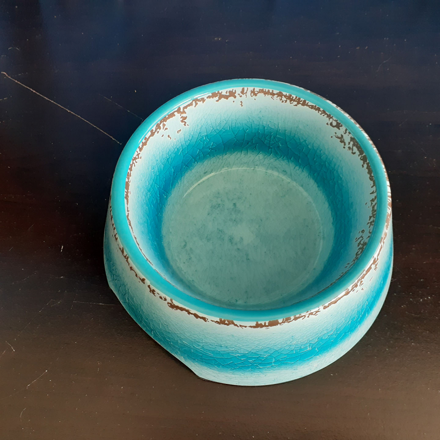 Large Antique Blue Bowl