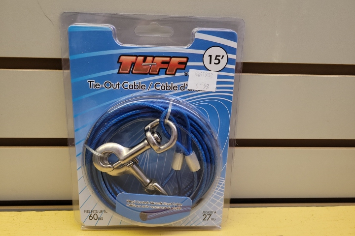 TUFF 15ft Cable Tie Out SML/MED