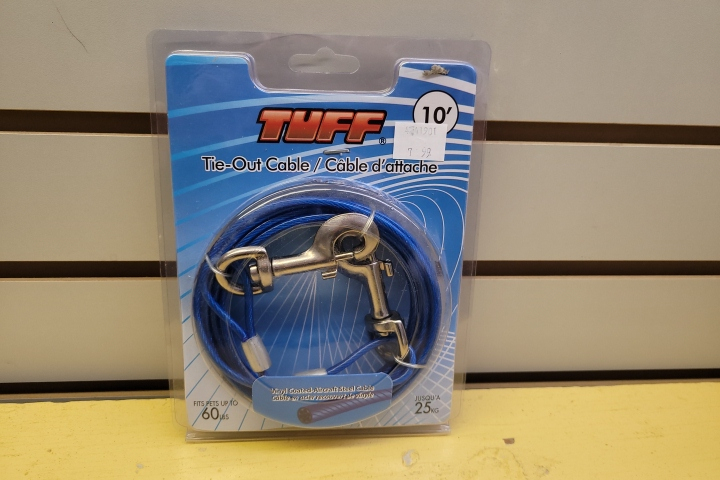 TUFF 10ft Cable Tie Out SML/MED