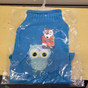 DQ Blue w/Aqua Owl Sweater 14"