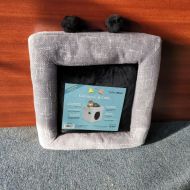Curious Grey Cat Cube 15"